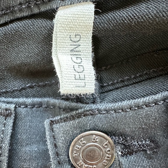 Rag & bone Shoreditch - Coated Grey W15031585 Skinny Jeans - Picture 6 of 7